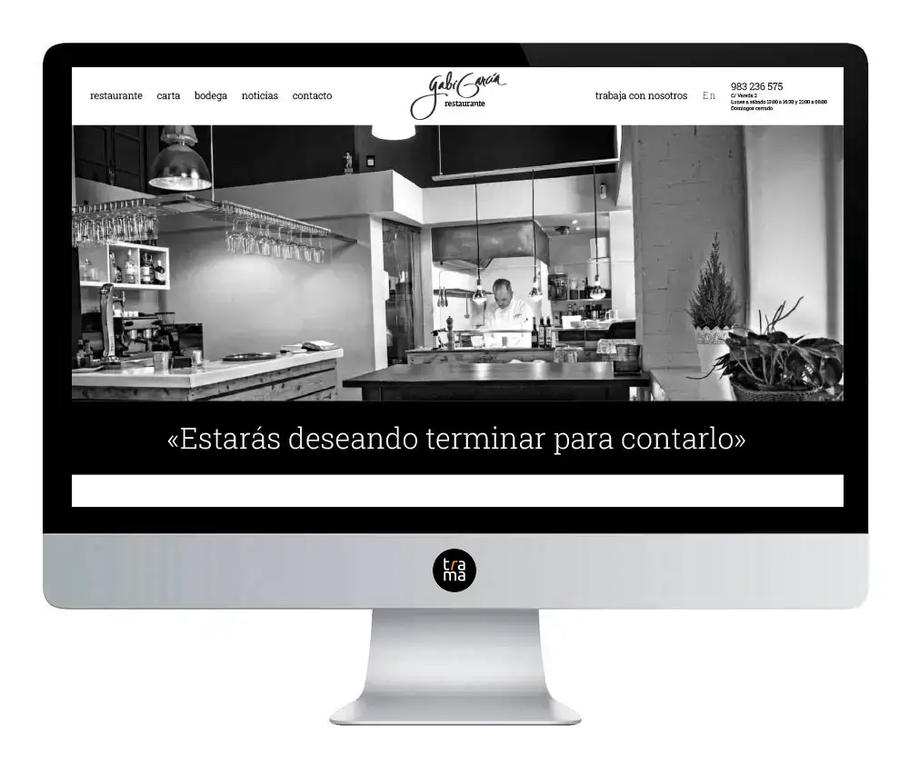 diseño web restaurante - Agencia de Publicidad Valladolid | Madrid |  Desarrollo y Posicionamiento Web SEO Trama